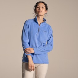National Trust Miska Half Zip in Vinca Blue £45.00