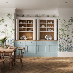 National Trust Blickling Dresser in French Grey & Chalk White- Kitchens start at £9,500