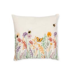 National Trust bees and blossom cushion