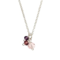 Silver Plated Rose Bead necklace