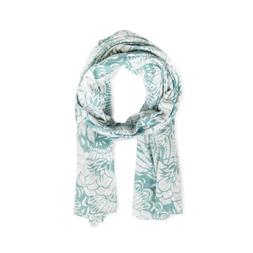 Abstract Butterfly Wing and Flower organic cotton scarf
