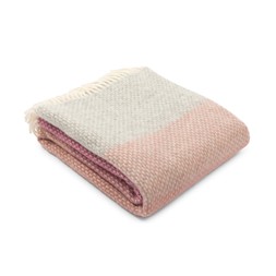 National Trust throw, ombre pink
