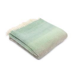 National Trust throw, ombre green