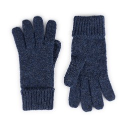 National Trust Blue Chunky Knit Gloves)gbp_15