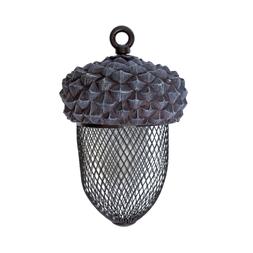 Acorn shaped bird feeder