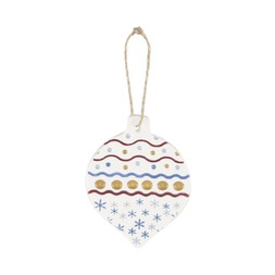 Broadlands Pottery Christmas Wishes Ceramic Bauble £8