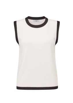 Contrast Trim Knit Vest £29 (AL11811) Availble from 5th February