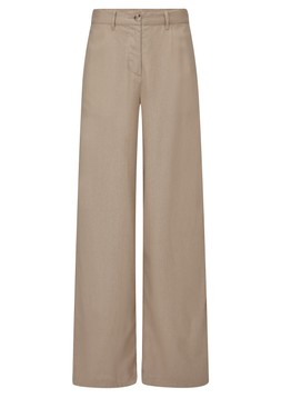 Linen-Blend Wide Leg Trouser Biscuit £42.00