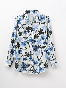Longline Print Blouse in Blue floral £34 (AB12727) Available from January 9th