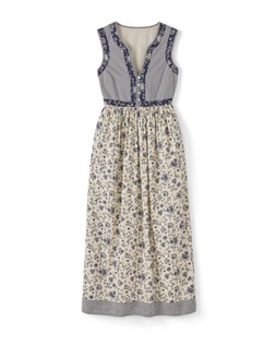 STRIPED FLORAL BUTTON UP MAXI DRESS £59