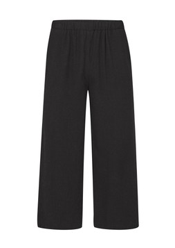 Viscose Linen Blend Cropped Trousers Black £33(AC16962)