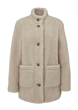 Alex Jones X Cotton Traders Borg Coat Oyster £69