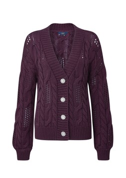 Jewel Button Cable Cardigan £45