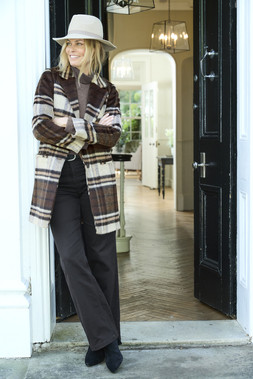 Wool Look Check Coat £75 AD12495