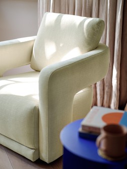 Retreat Accent Swivel Chair in Casual Chenille Ivory, &pound;599.