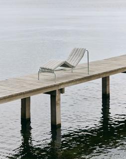 HAY Palissade Outdoor Chaise Longue - Hot Galvanised Steel