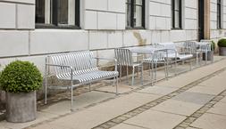 HAY Palissade Outdoor Dining Bench - Hot Galvanised Steel
