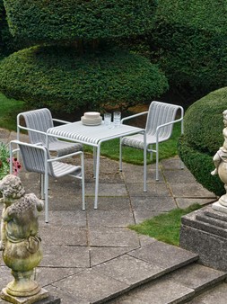 HAY Palissade Cord Dining Armchair - Sky Grey
