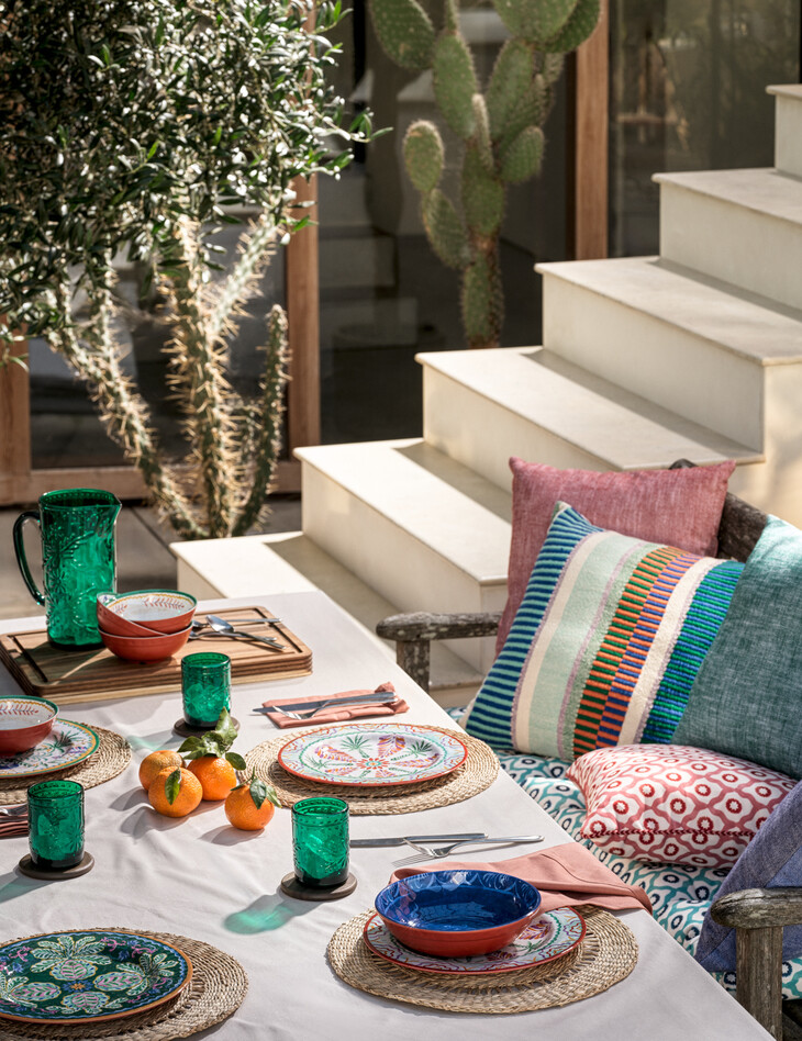 marks spencer-boho jug 12 boho cereal bowl 12 for a set of 4 acacia chopping board 18 reversible outdoor cushion 25 for a set of two modern stripe cushion 29.