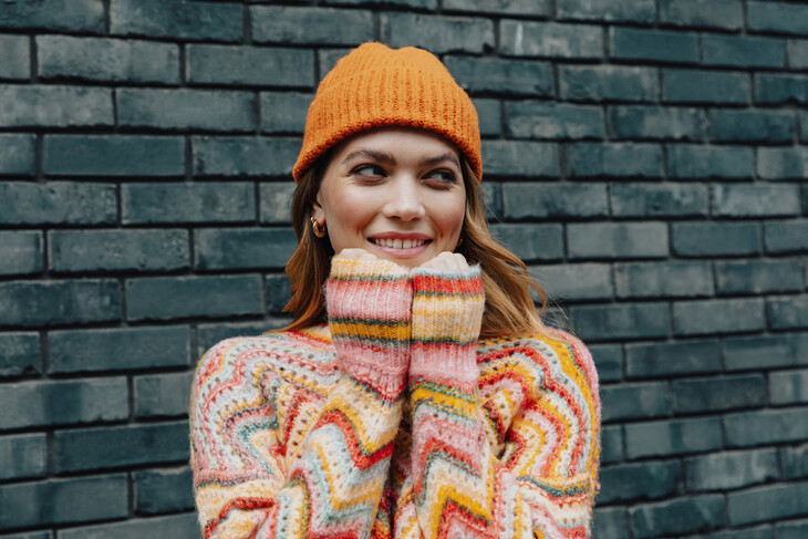 roman originals-roman multi zig zag pointelle knit jumper-ref2164752