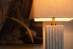 White Marble Table Lamp RRP €225 Now €140