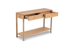 Nordic Solid Oak 2 Drawer Console Table - RRP €1,099 NOW €649
