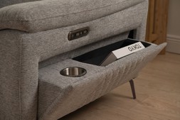 Oliveira Grey Fabric Electric 2 Seater Sofa with Head Tilt RRP €3049 NOW €1799