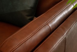 Bianca Brown Leather Armchair RRP €1,499 Now €899