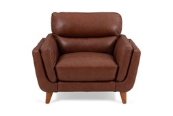 Bianca Brown Leather Armchair RRP €1,499 Now €899