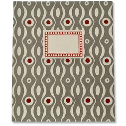 Large Hardback Notebook Persephone Grey and Crimson