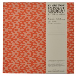 Square Notebook with Lined Paper in Kelp Tangerine