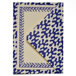 Set of Notecards and Envelopes Kelp French Ultramarine