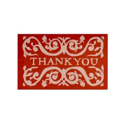 Pack of Arabesque Thank You Gift Cards Strawberry