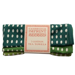 Three Green Tea Towels