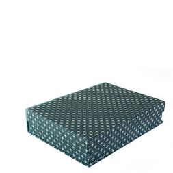 A5 Box File Little Stars Petrol Blue