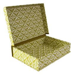 A5 Box File Oak Leaves Sap Green