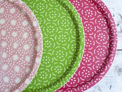 Round Birch Trays