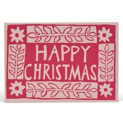 Card Christmas with Starflower Border