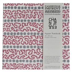 Square Lined Notebook in Charleston Meander