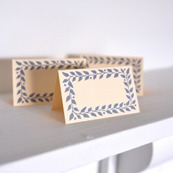 Pack of Twelve Cornflower Place Cards