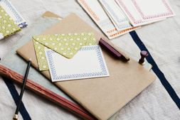 Writing paper and envelopes