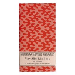 Very Slim List Book Kelp Tangerine