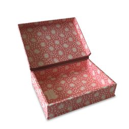 A5 Box File Milky Way Old Red and Pink