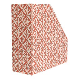 Cambridge Imprint Magazine File in Oak Leaves Bright Red