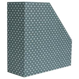 Cambridge Imprint Magazine File in Little Stars Petrol Blue