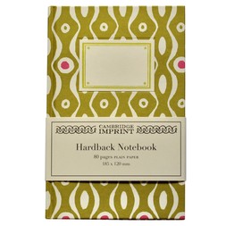 Hardback Notebook in Persephone Bright Olive and Cool Pink