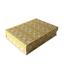 A5 Box File Persephone Mustard and Turquoise