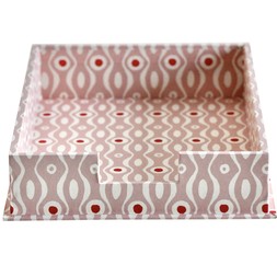 Small Letter Tray Persephone Pink and Raspberry