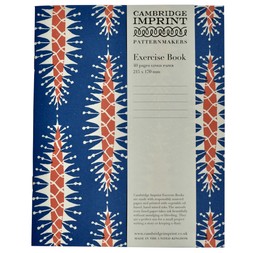 Lined Exercise Book Pinecone Blue and Red