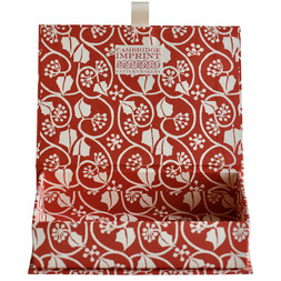 Postcard Box in Small Ivy Stripe Red